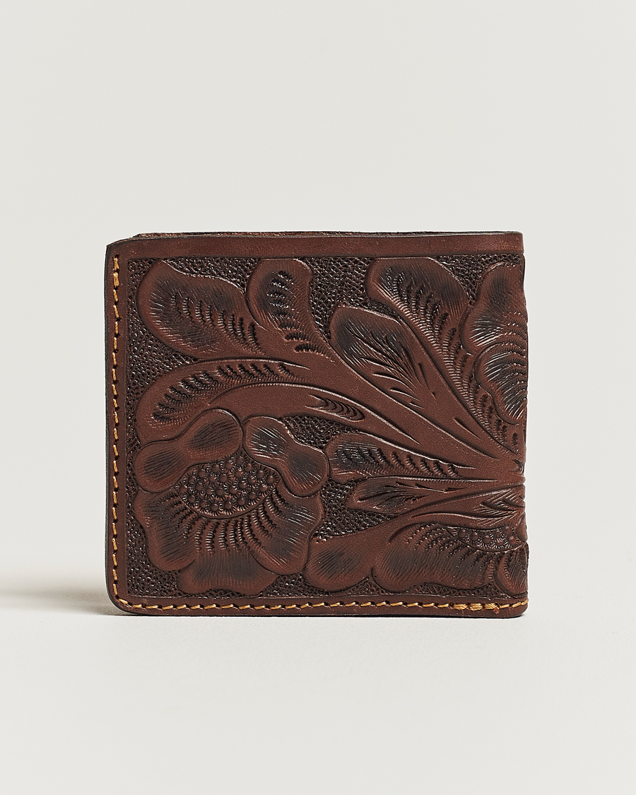 Herre | RRL Embossed Billfold Wallet Dark Brown | RRL | Embossed Billfold Wallet Dark Brown