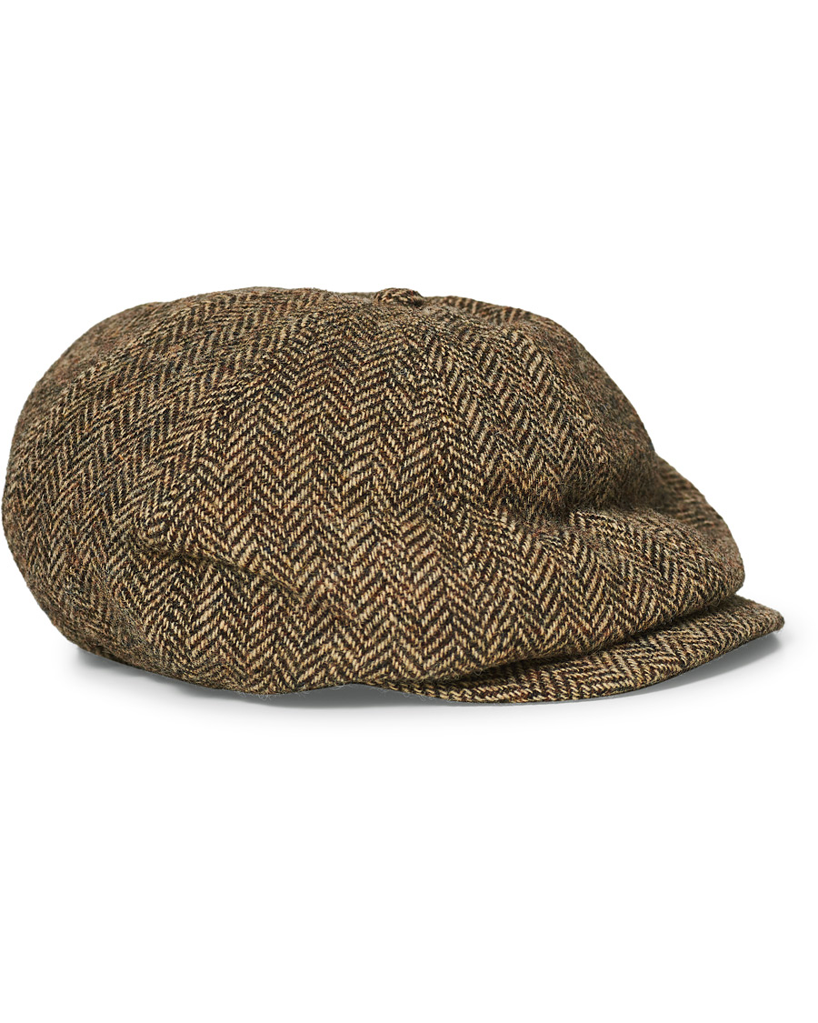 Herre | RRL Newsboy Cap Black/Tan | RRL | Newsboy Cap Black/Tan