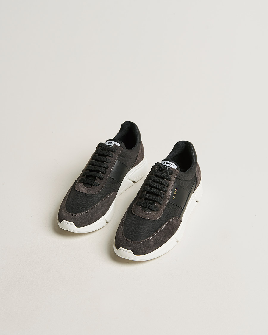 Herre | Sko i mokka | Axel Arigato | Genesis Vintage Runner Sneaker Black/Grey Suede