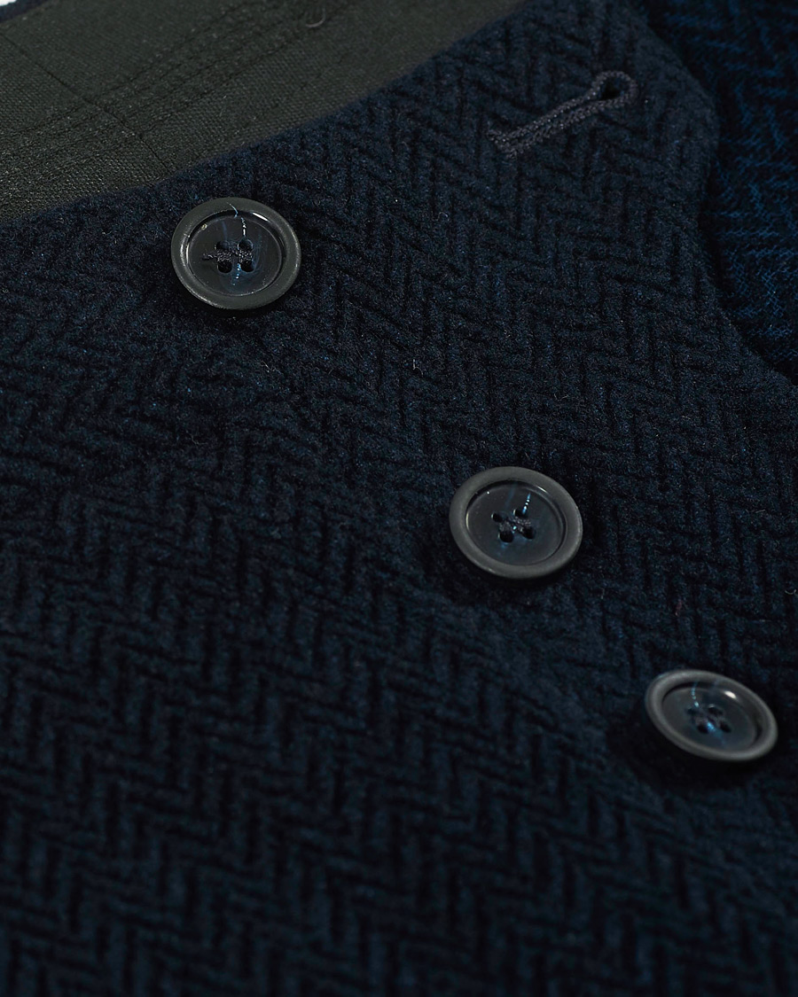 Herre | Bukser | Giorgio Armani | Chevron Wool Pants Navy