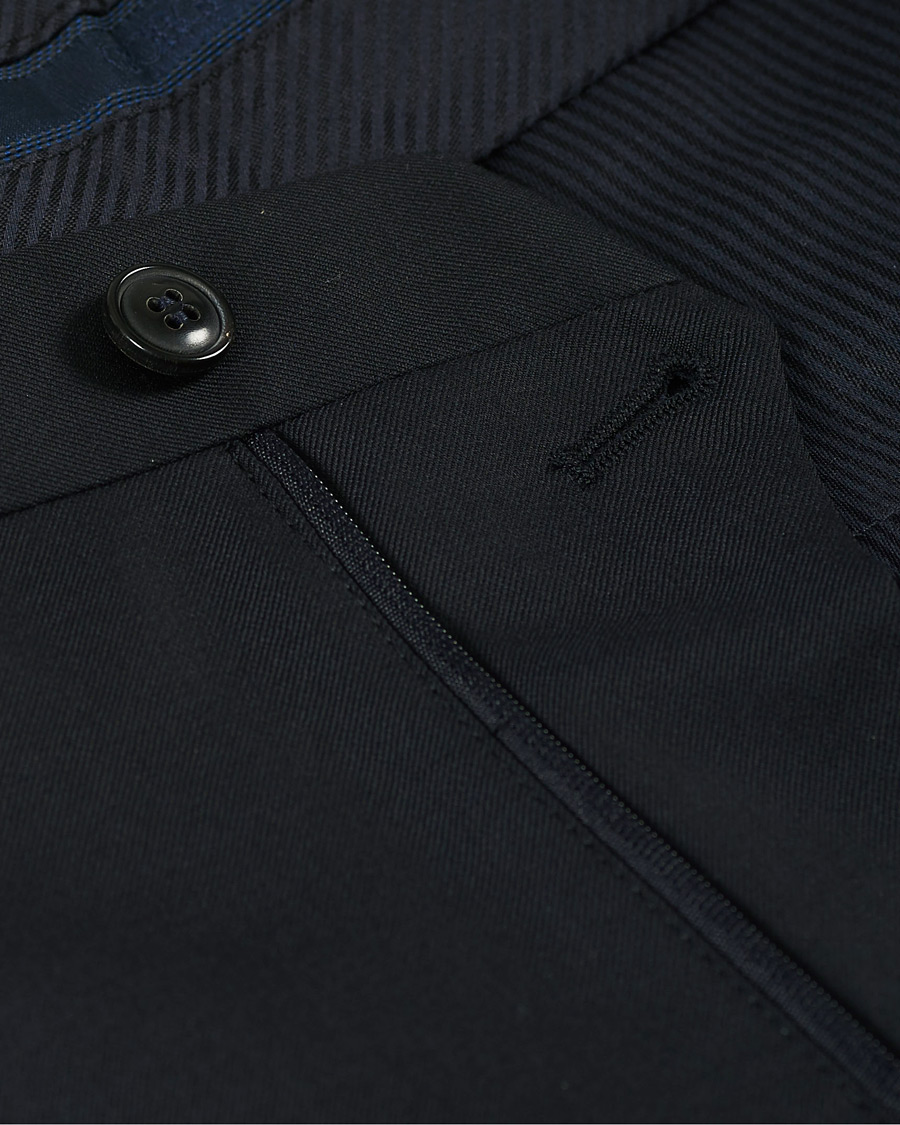 Herre | Bukser | Giorgio Armani | Tapered Wool/Cashmere Gabardine Trousers Navy