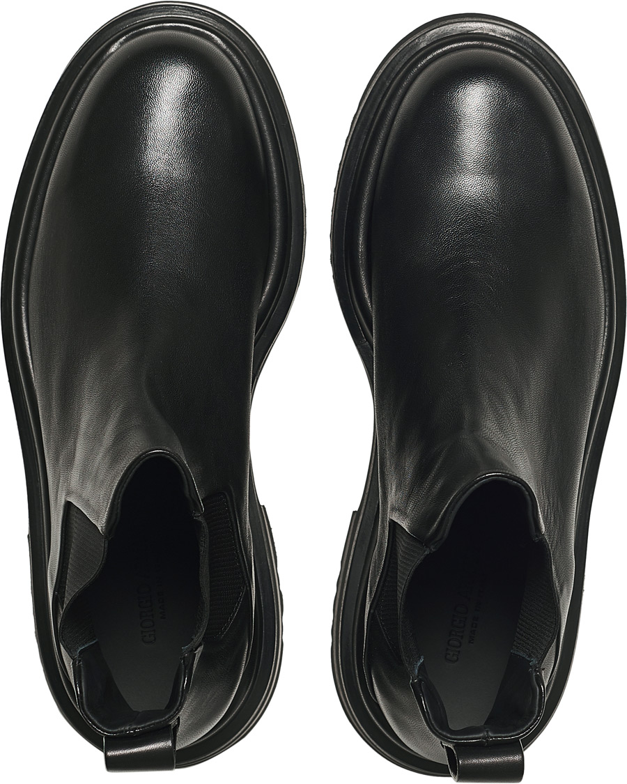Herre | Giorgio Armani Soft Nappa Chelsea Boot Black | Giorgio Armani | Soft Nappa Chelsea Boot Black