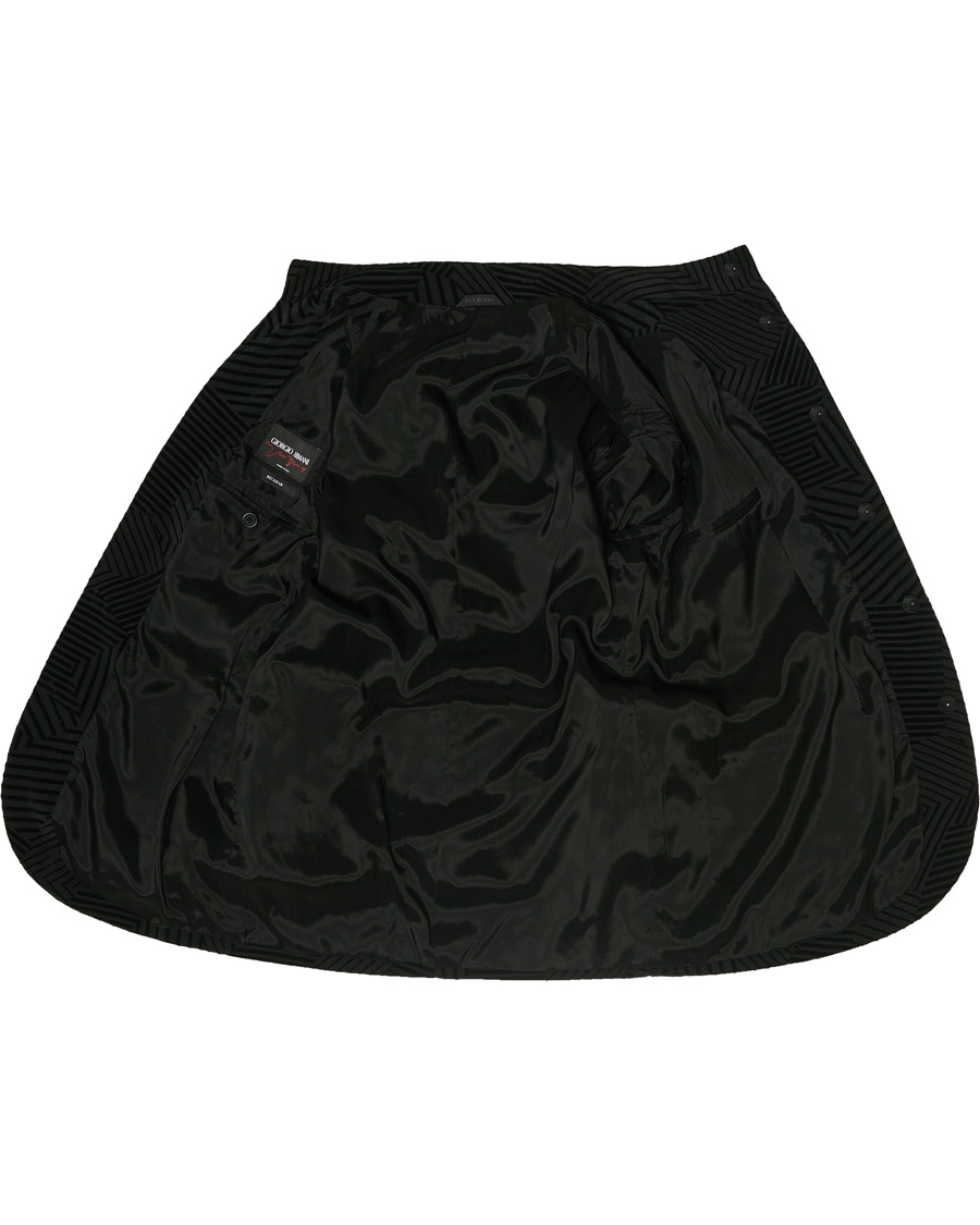 Herre | Dressjakker | Giorgio Armani | Geometric Velvet Jacket Black