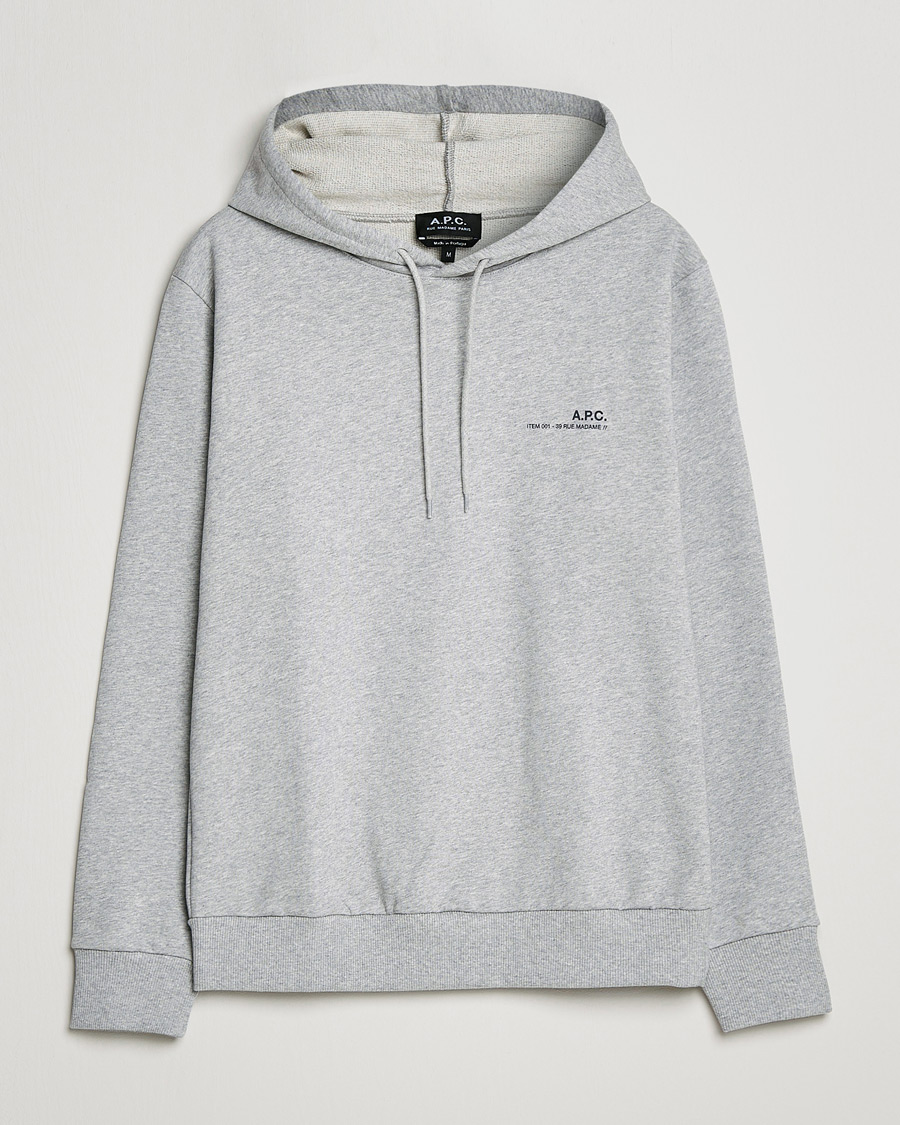 Herre | Gensere | A.P.C. | Item Hoodie Heather Grey