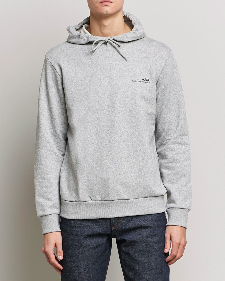 Herre | Gensere | A.P.C. | Item Hoodie Heather Grey