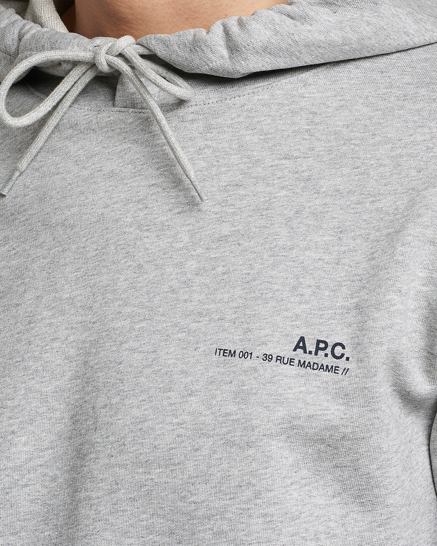 Herre | Gensere | A.P.C. | Item Hoodie Heather Grey