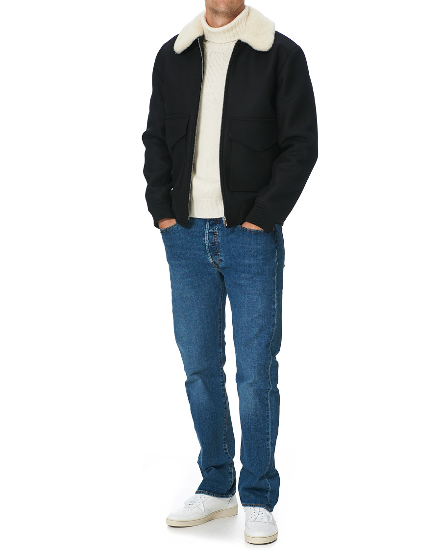 Herre | Jakker | A.P.C. | Ben Shearling Bomber Jacket Black