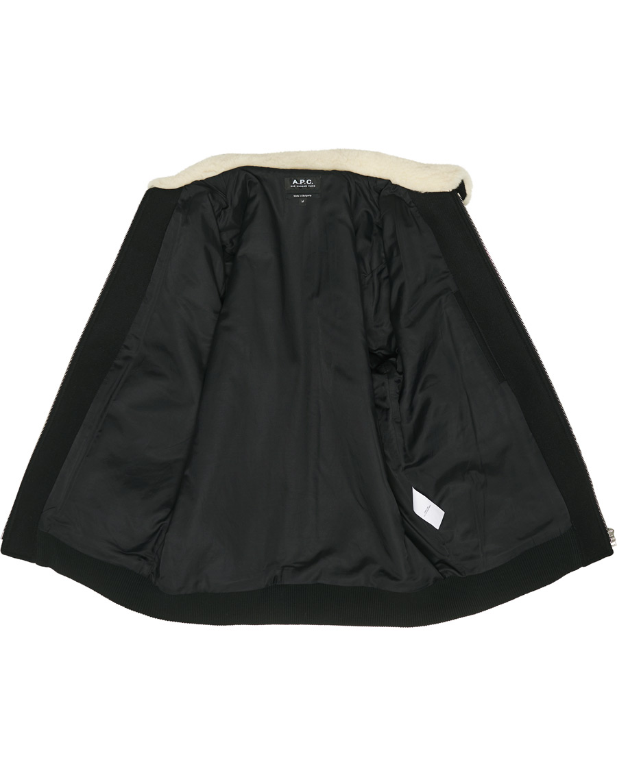 Herre | Jakker | A.P.C. | Ben Shearling Bomber Jacket Black
