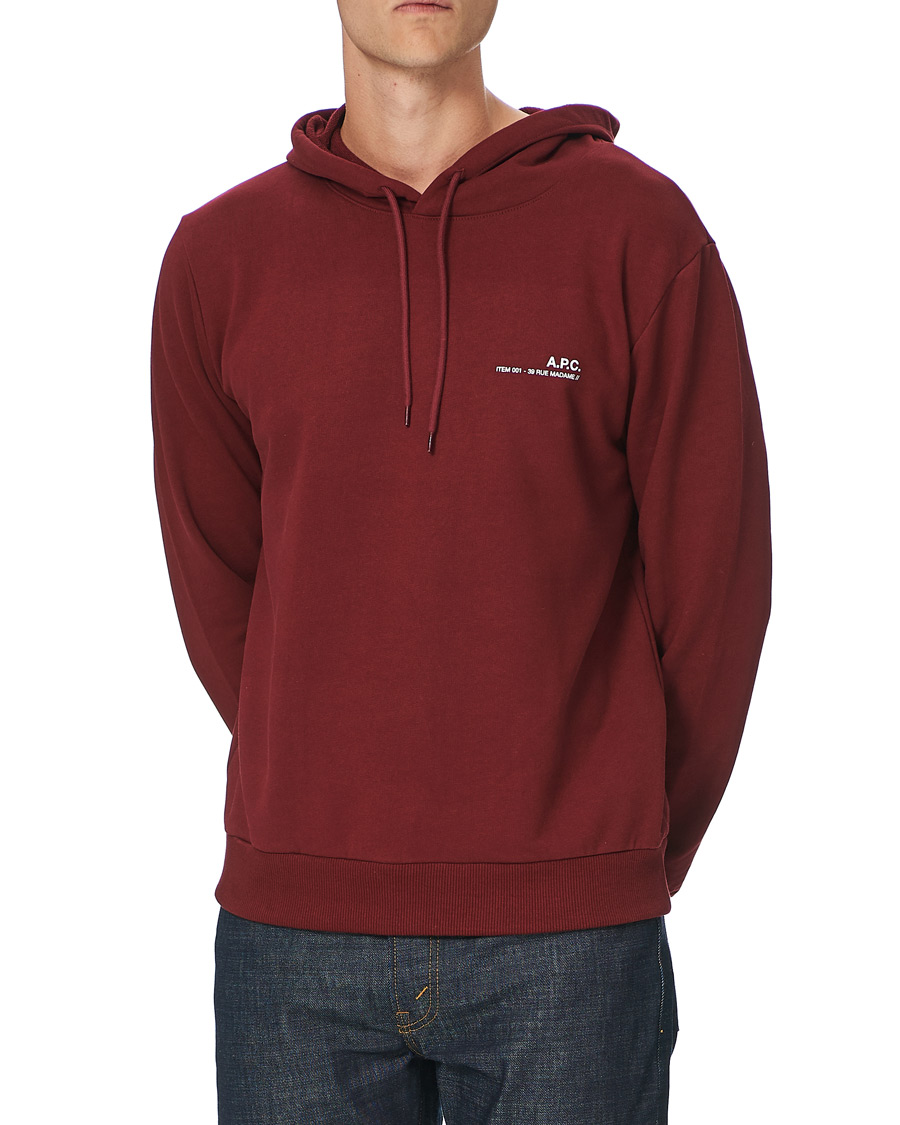 Herre | Gensere | A.P.C. | Item Hoodie Burgundy