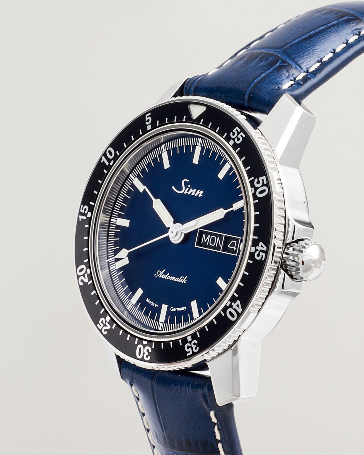 Herre | Sinn 104 I B Pilot Watch 41mm Leather Strap Dark Blue | Sinn | 104 I B Pilot Watch 41mm Leather Strap Dark Blue