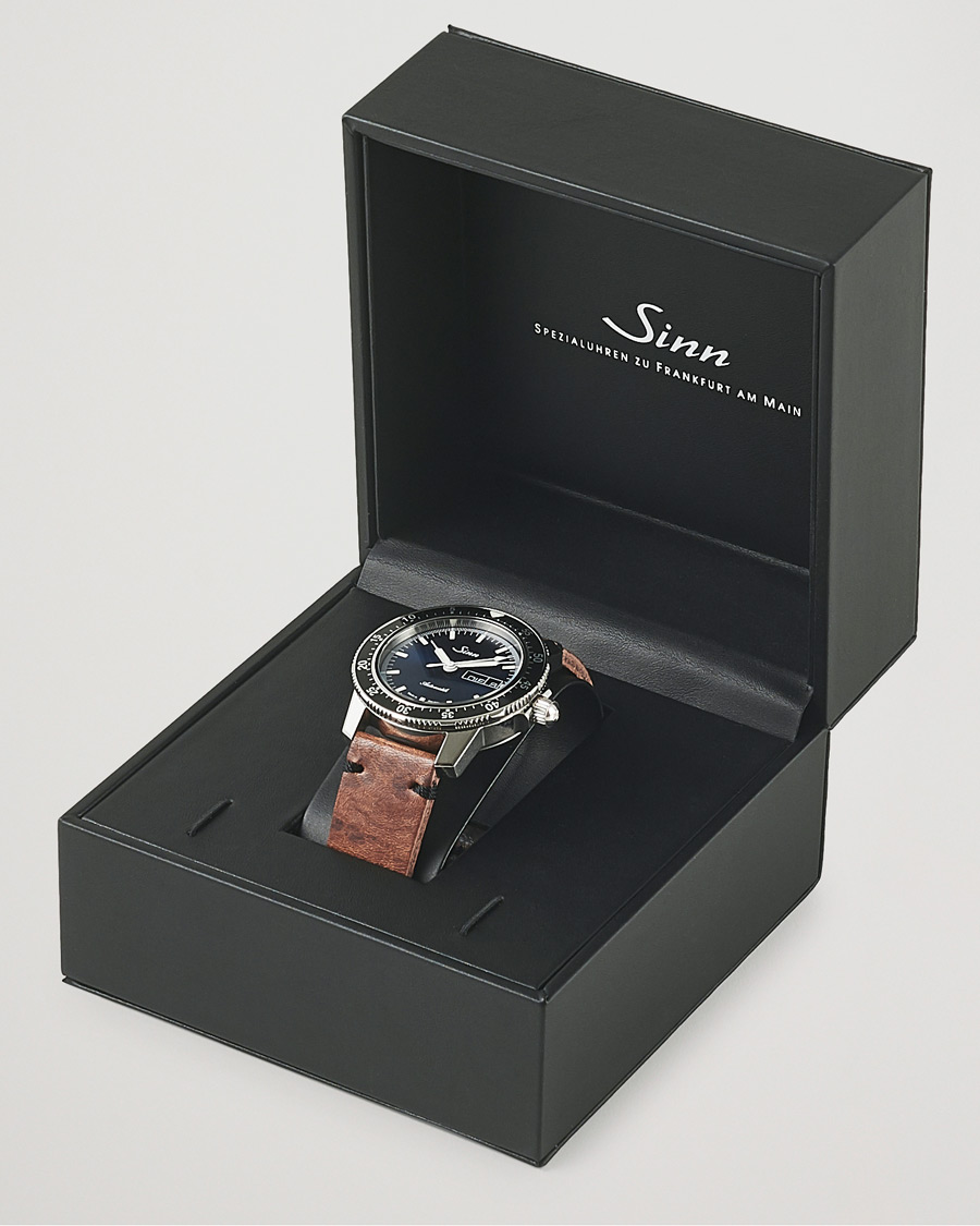 Herre | Sinn 104 I B Pilot Watch 41mm Leather Strap Dark Blue | Sinn | 104 I B Pilot Watch 41mm Leather Strap Dark Blue