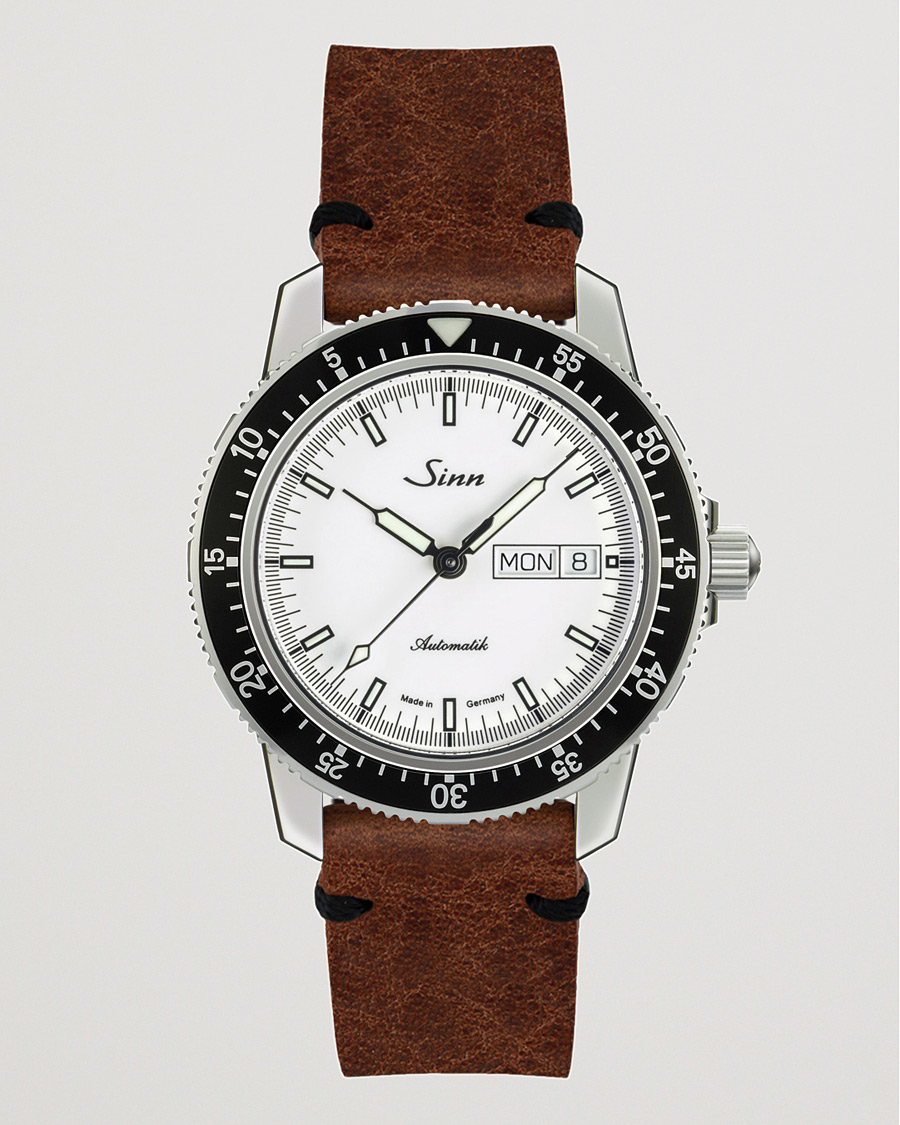 Herre | Fine watches | Sinn | 104 I W Pilot Watch 41mm Leather Strap White