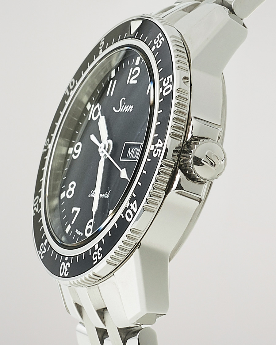 Herre | Fine watches | Sinn | 104 A Pilot Watch 41mm Steel Link Black