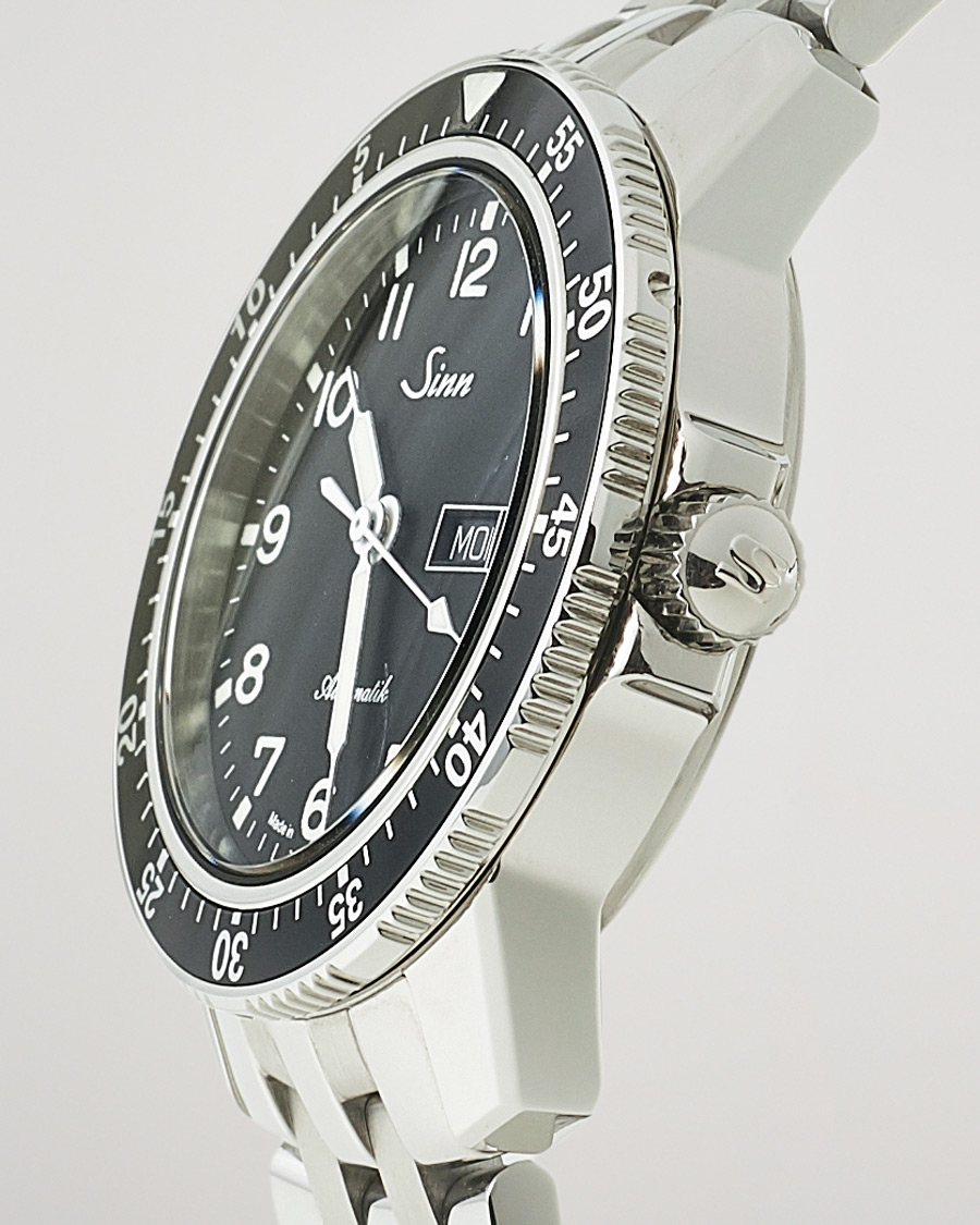 Herre | Sinn 104 A Pilot Watch 41mm Steel Link Black | Sinn | 104 A Pilot Watch 41mm Steel Link Black