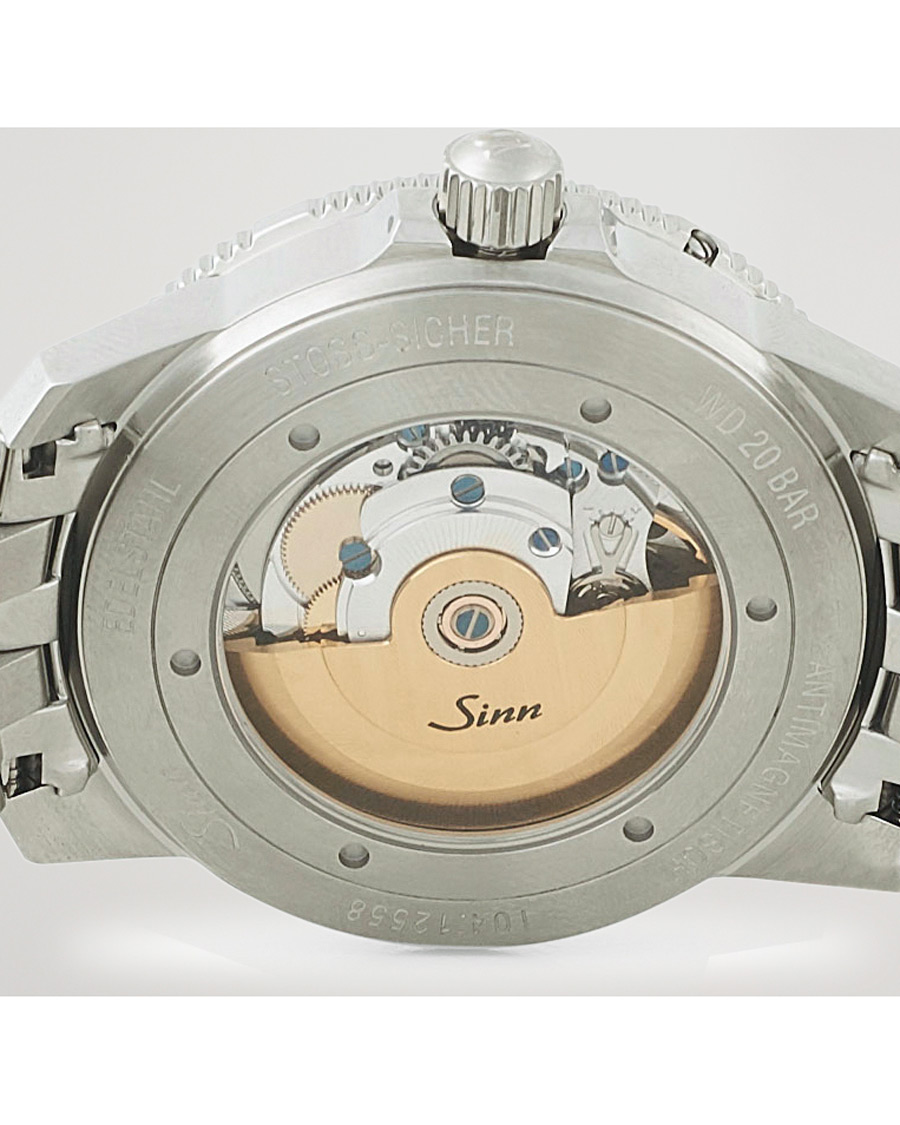 Herre | Sinn 104 A Pilot Watch 41mm Steel Link Black | Sinn | 104 A Pilot Watch 41mm Steel Link Black
