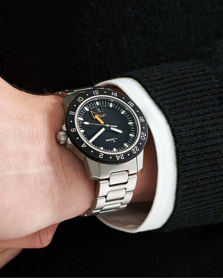 Herre | Sinn 105 UTC Sport Watch 41mm Black | Sinn | 105 UTC Sport Watch 41mm Black