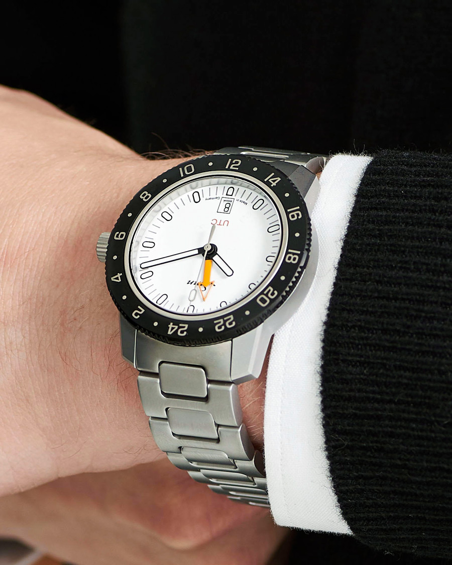 Herre | Sinn 105 UTC Sport Watch 41mm White | Sinn | 105 UTC Sport Watch 41mm White