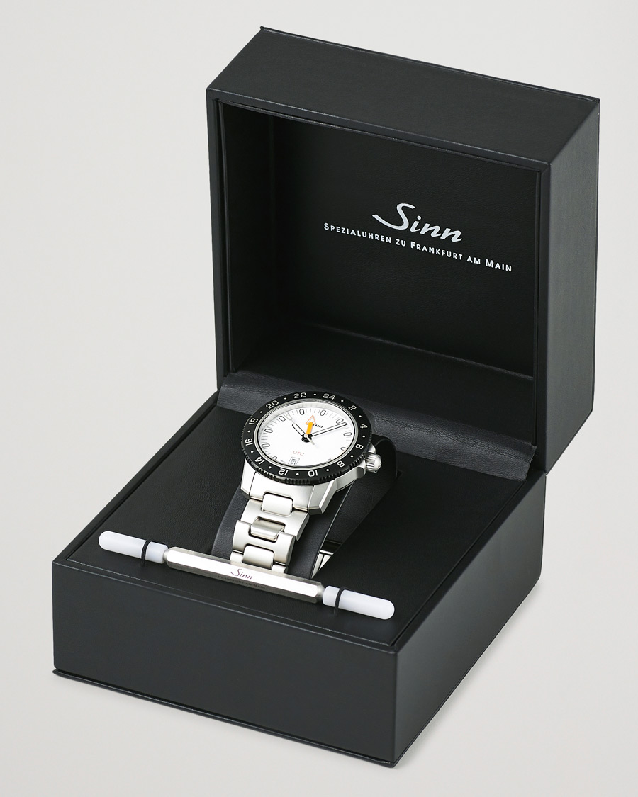 Herre | Sinn 105 UTC Sport Watch 41mm White | Sinn | 105 UTC Sport Watch 41mm White