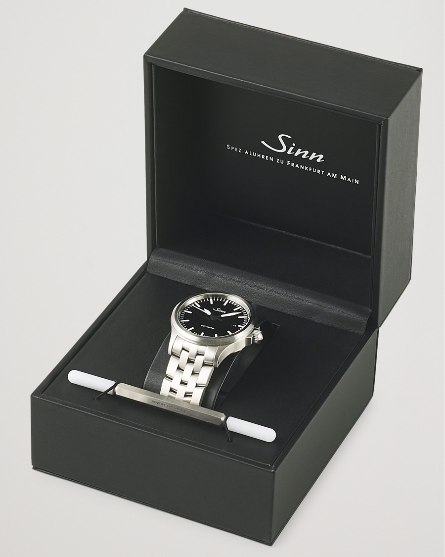 Herre | Sinn 556 Date Stainless Steel Watch 38,5mm Black | Sinn | 556 Date Stainless Steel Watch 38,5mm Black