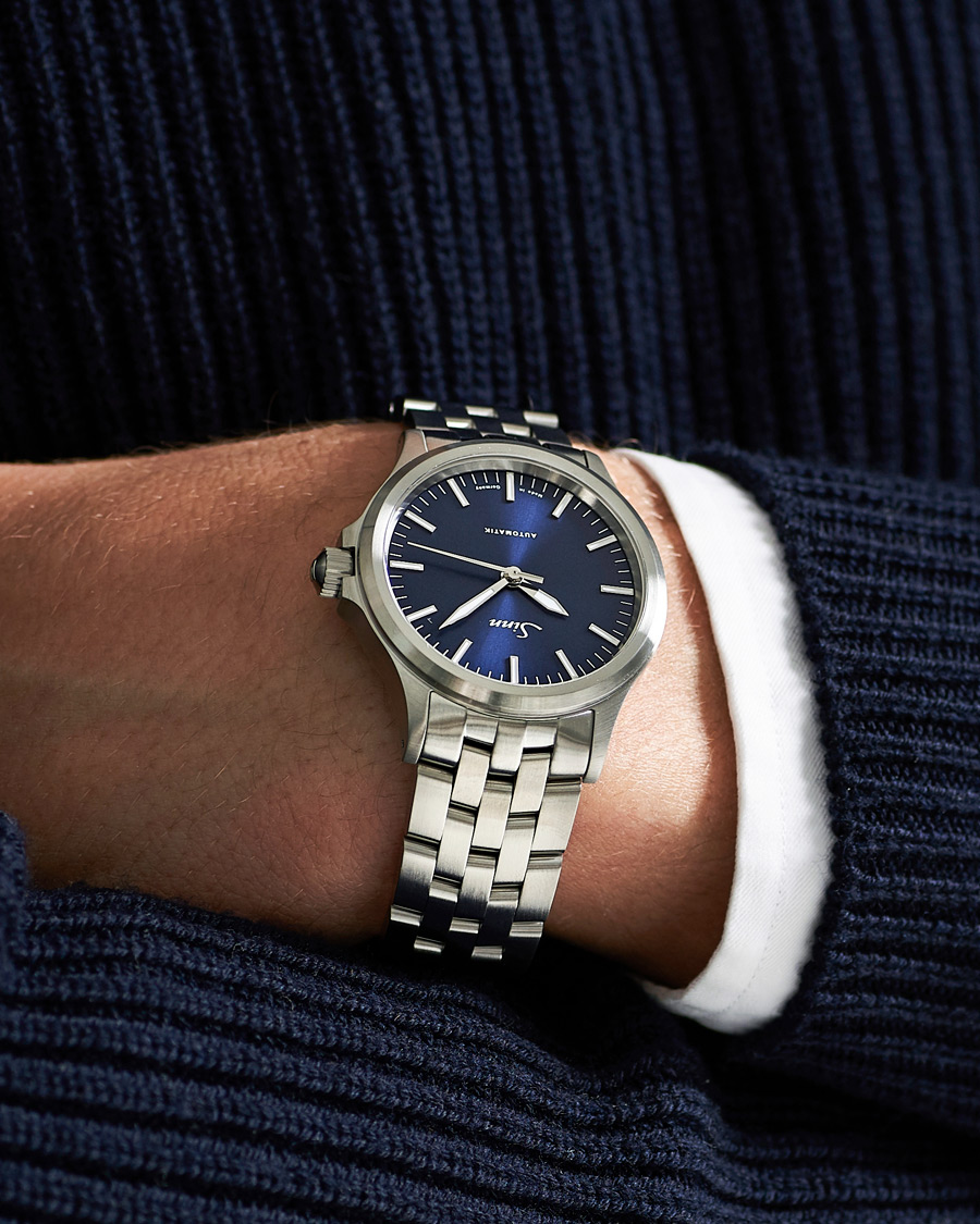 Herre | Sinn 556 Stainless Steel Watch 38,5mm Blue | Sinn | 556 Stainless Steel Watch 38,5mm Blue