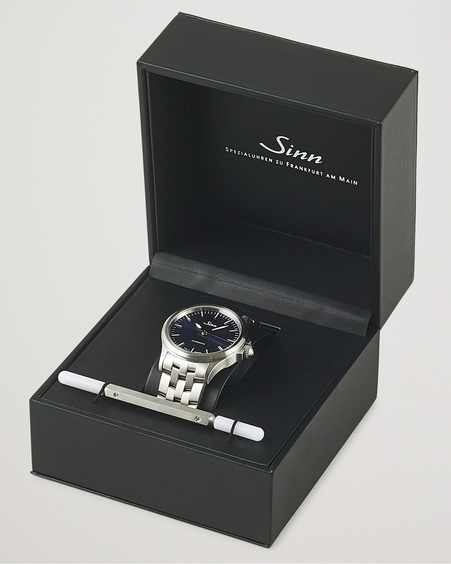 Herre | Sinn 556 Stainless Steel Watch 38,5mm Blue | Sinn | 556 Stainless Steel Watch 38,5mm Blue