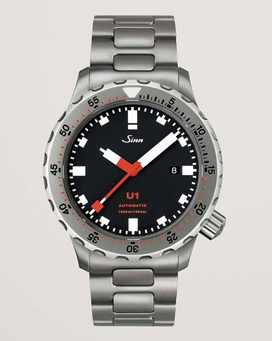 Herre | Sinn U1 Diving Watch 44mm Black | Sinn | U1 Diving Watch 44mm Black