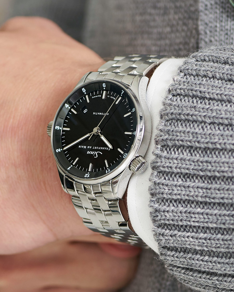 Herre | Sinn 6068 Financial District Watch 38,5mm Black | Sinn | 6068 Financial District Watch 38,5mm Black