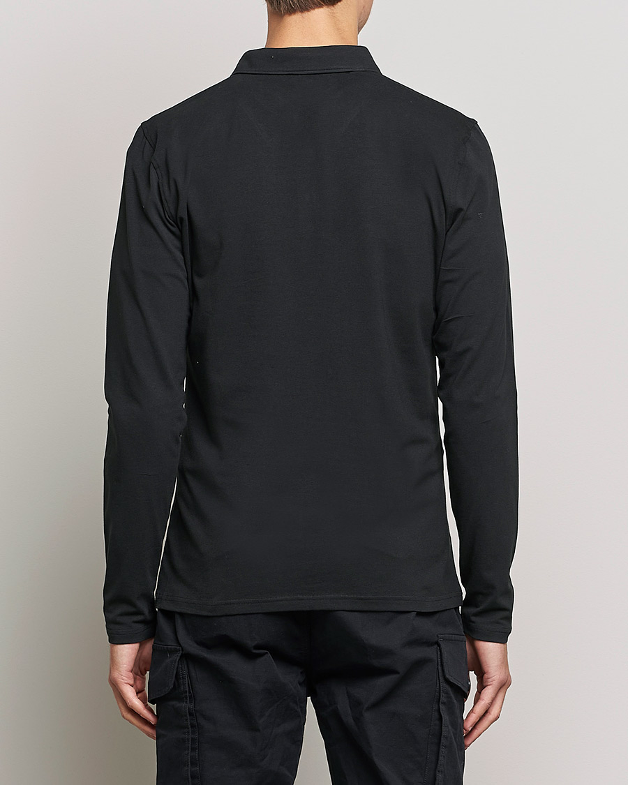 Herre | Gensere | Bread & Boxers | Long Sleeve Jersey Polo Black