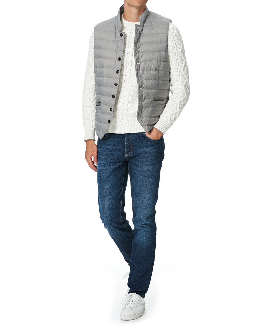 Herre | Jakker | Brunello Cucinelli | Nylon Lightweight Down Gilet Light Grey