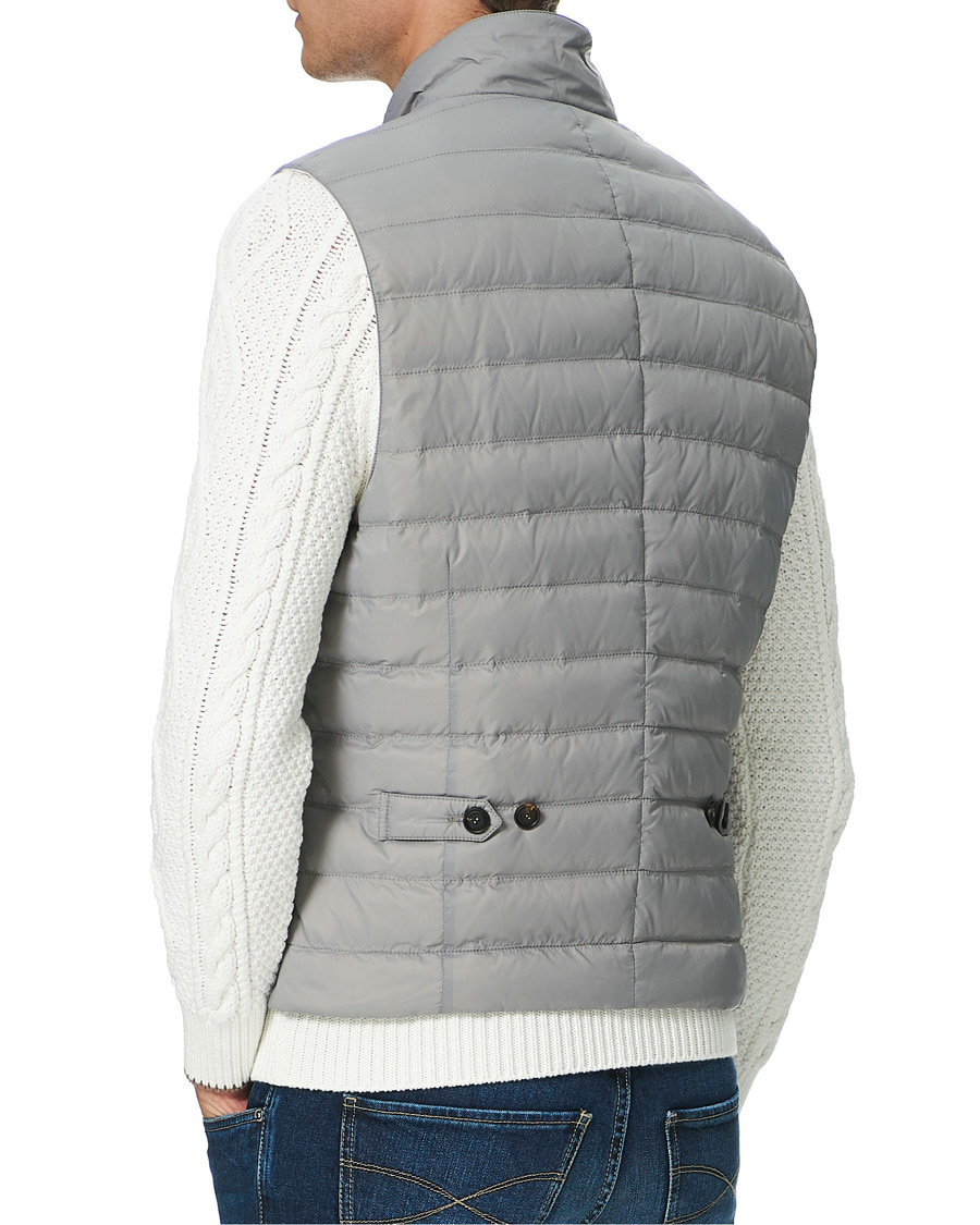 Herre | Jakker | Brunello Cucinelli | Nylon Lightweight Down Gilet Light Grey