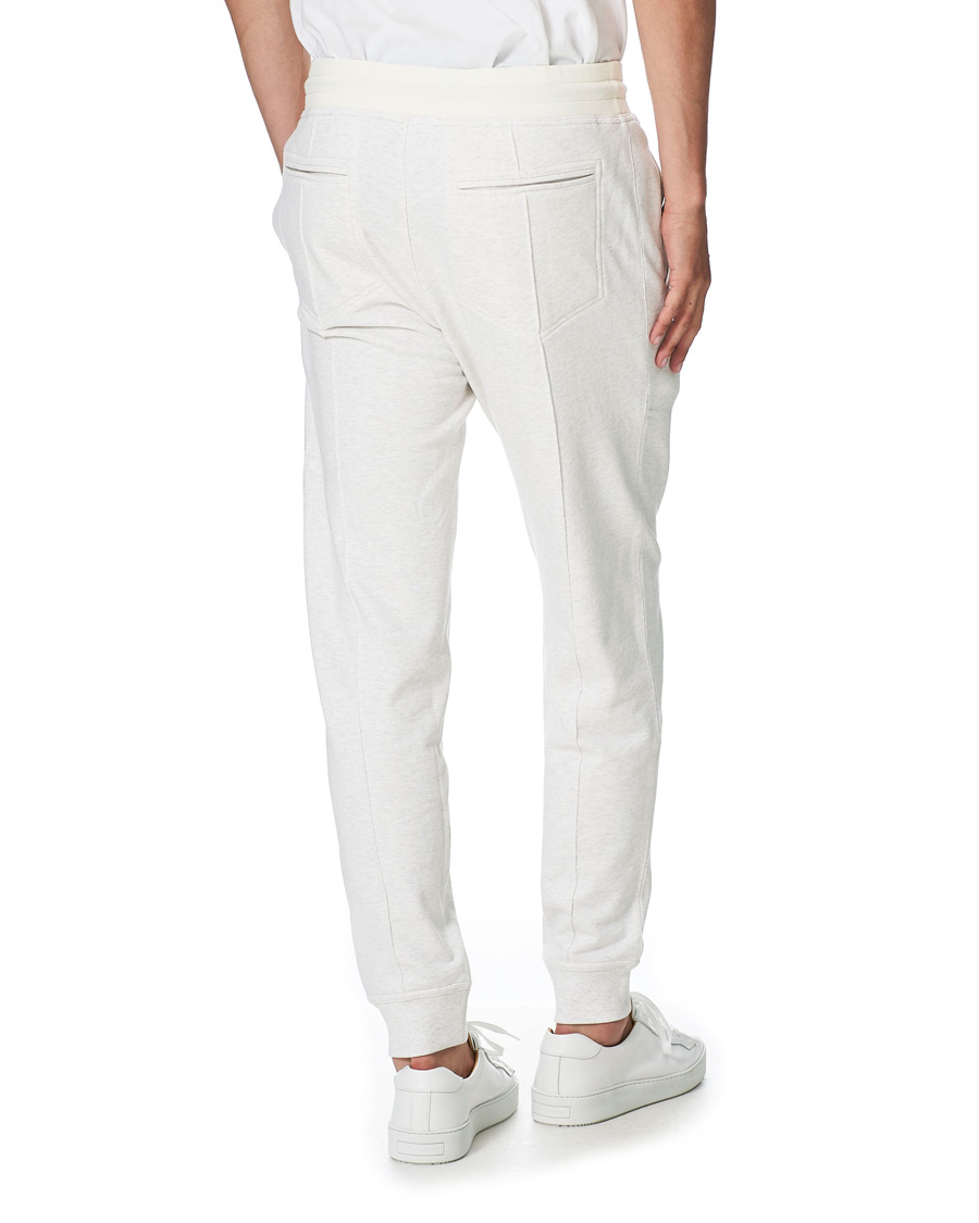 Herre | Bukser | Brunello Cucinelli | Soft Fleece Cotton Jogging Pants Off White