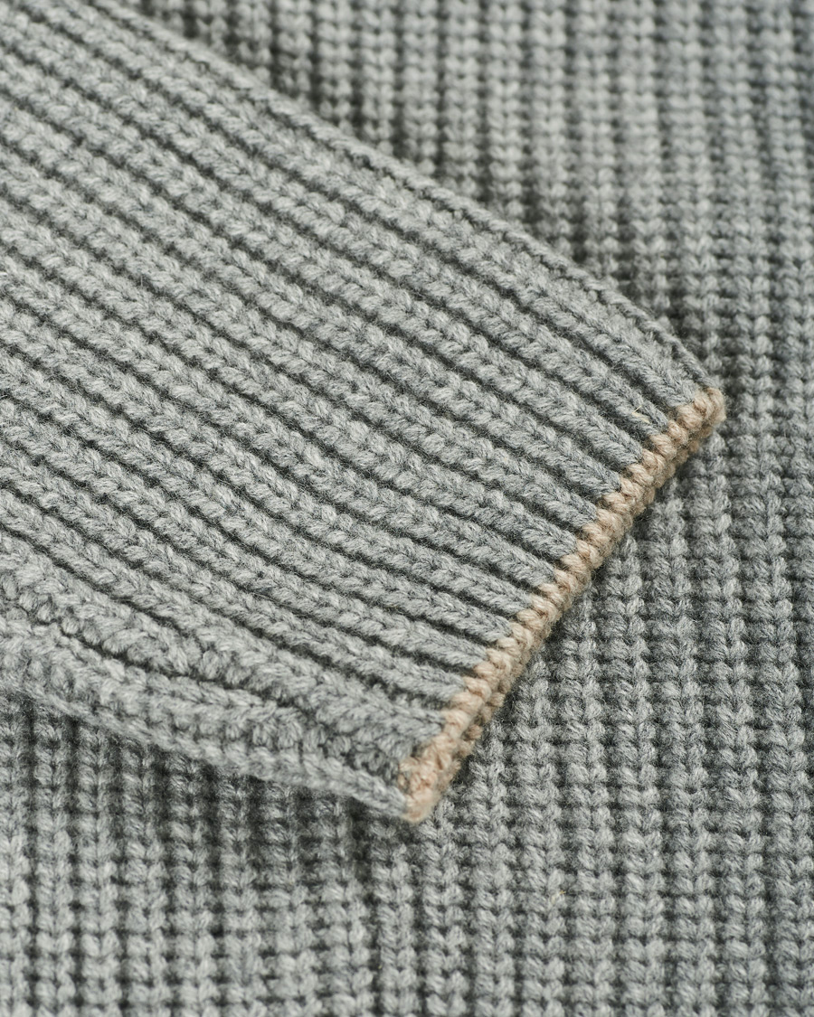 Herre | Gensere | Brunello Cucinelli | Double Breasted Cashmere Cardigan Jacket Grey Melange