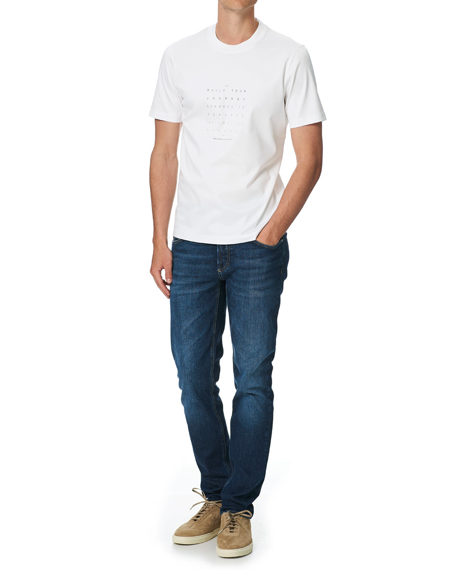 Herre | T-Shirts | Brunello Cucinelli | Journey Short Sleeve T-Shirt White