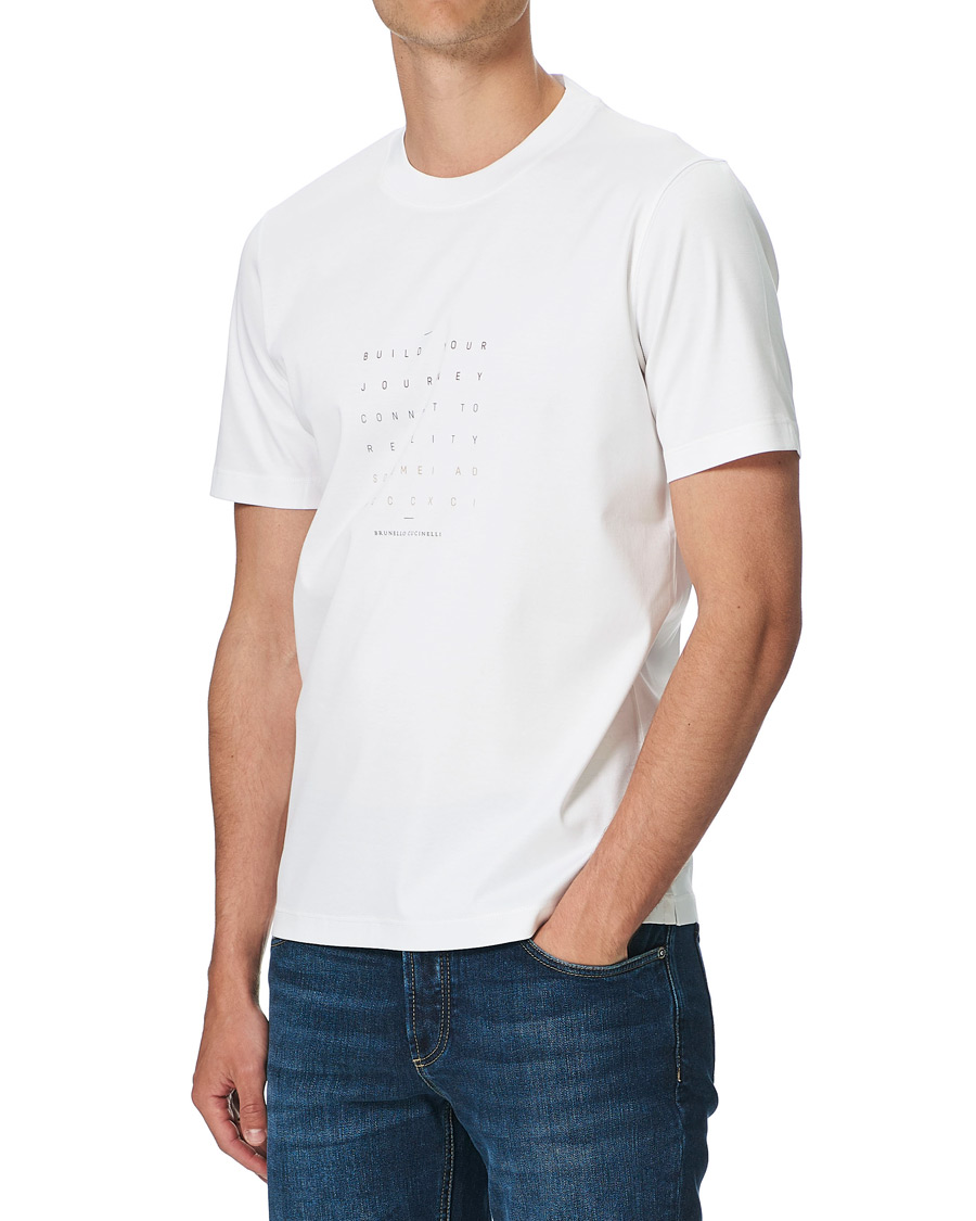 Herre | T-Shirts | Brunello Cucinelli | Journey Short Sleeve T-Shirt White