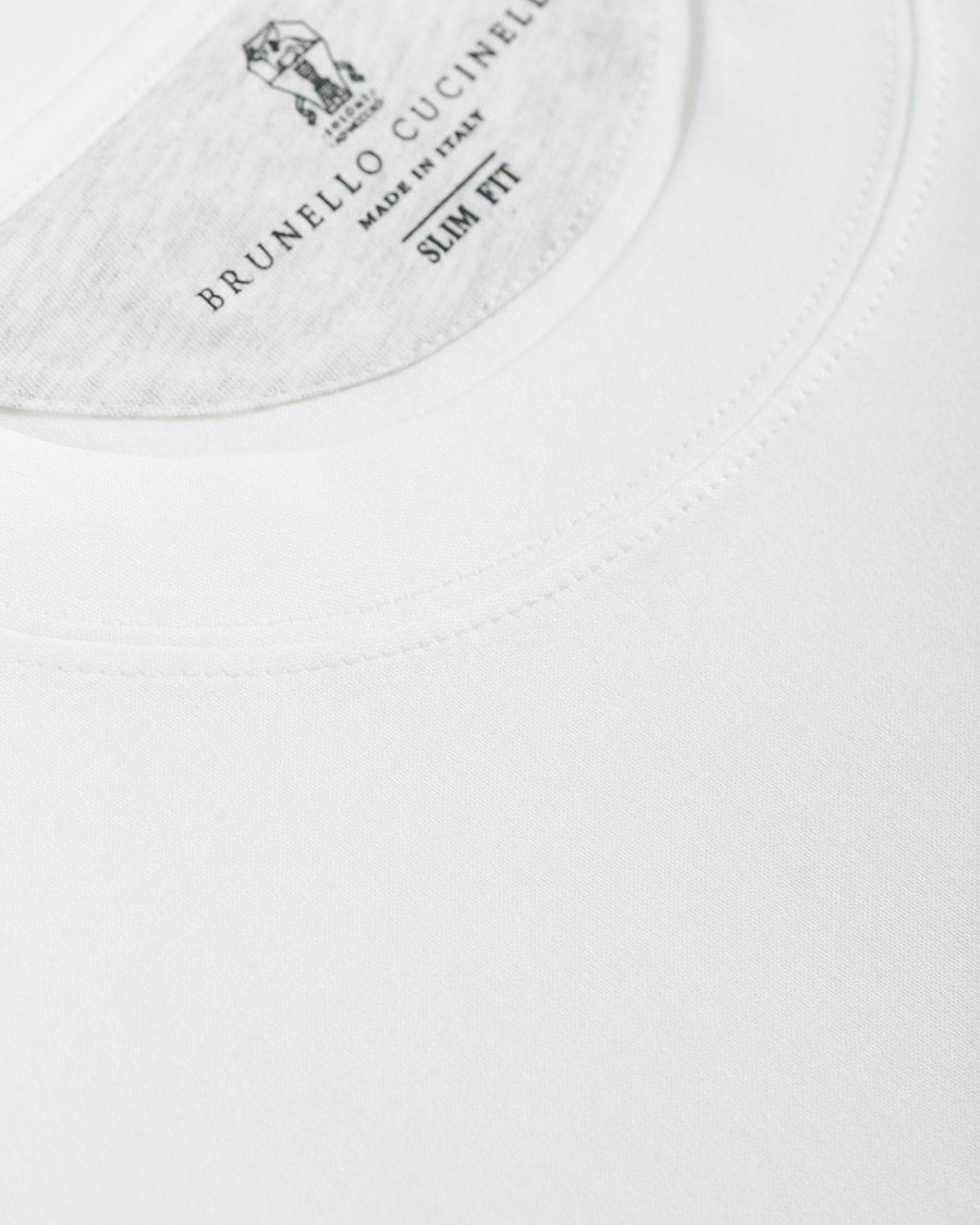 Herre | T-Shirts | Brunello Cucinelli | Journey Short Sleeve T-Shirt White