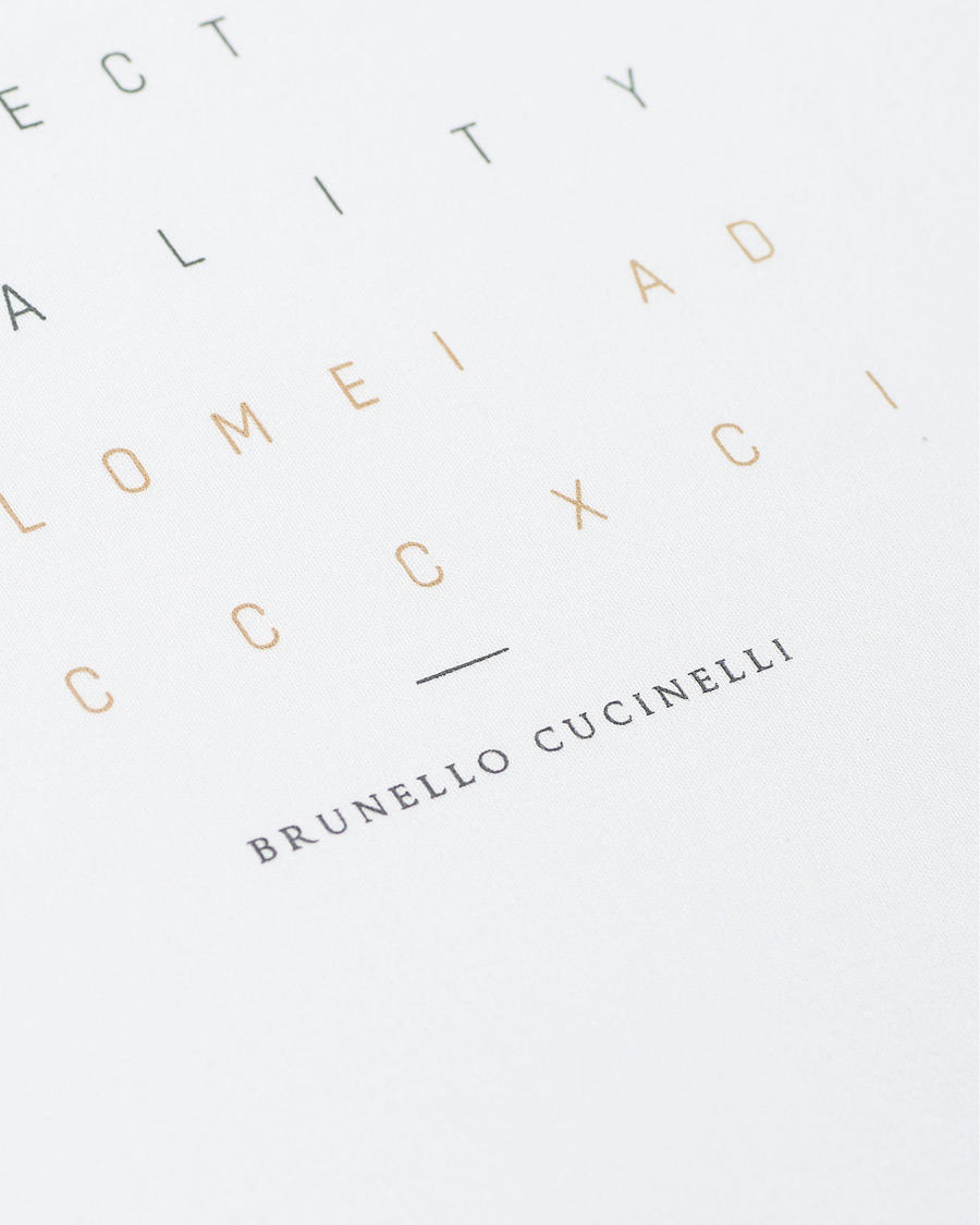 Herre | T-Shirts | Brunello Cucinelli | Journey Short Sleeve T-Shirt White