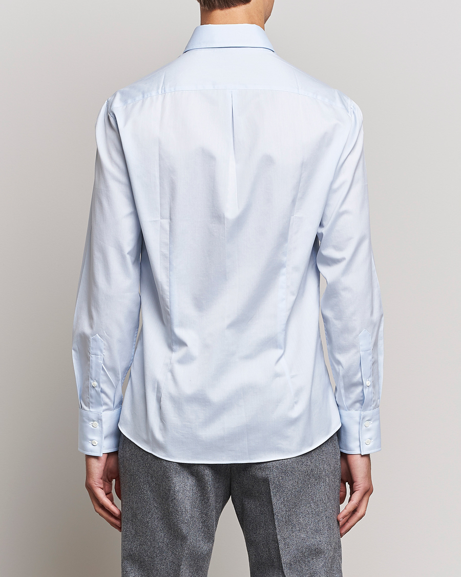 Herre | Skjorter | Brunello Cucinelli | Slim Fit Poplin Shirt Light Blue