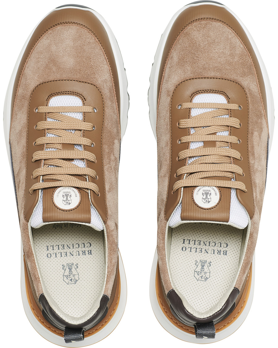 Herre | Brunello Cucinelli Running Sneaker Beige Suede | Brunello Cucinelli | Running Sneaker Beige Suede