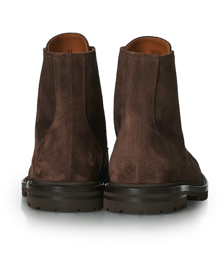 Herre | Brunello Cucinelli Moc Toe Lace Up Boot Dark Brown Suede | Brunello Cucinelli | Moc Toe Lace Up Boot Dark Brown Suede