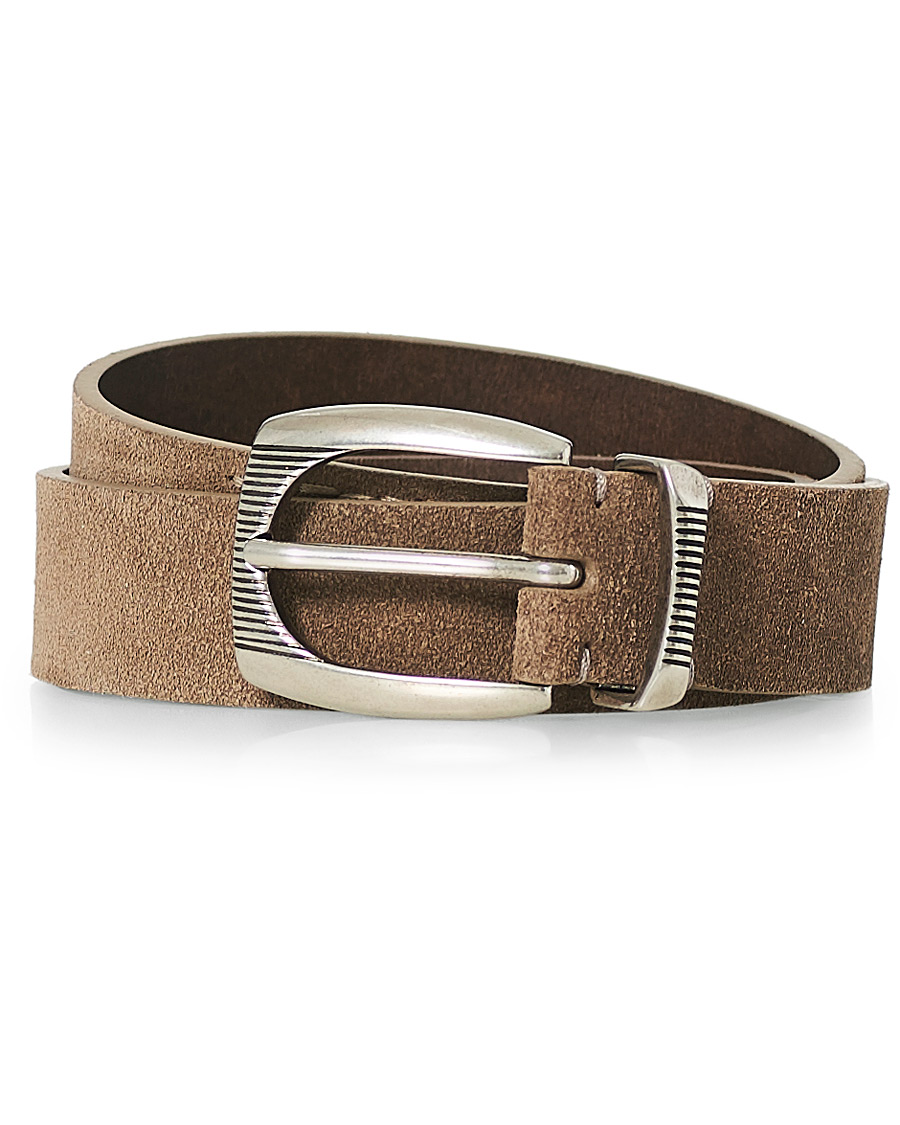 Herre | Brunello Cucinelli Plain Belt Brown Suede | Brunello Cucinelli | Plain Belt Brown Suede