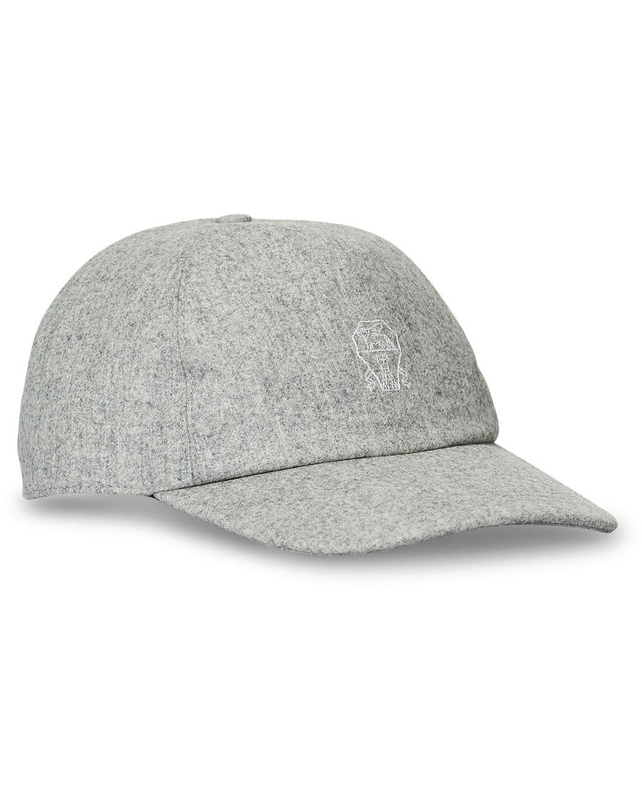 Herre | Brunello Cucinelli Baseball Cap Light Grey | Brunello Cucinelli | Baseball Cap Light Grey