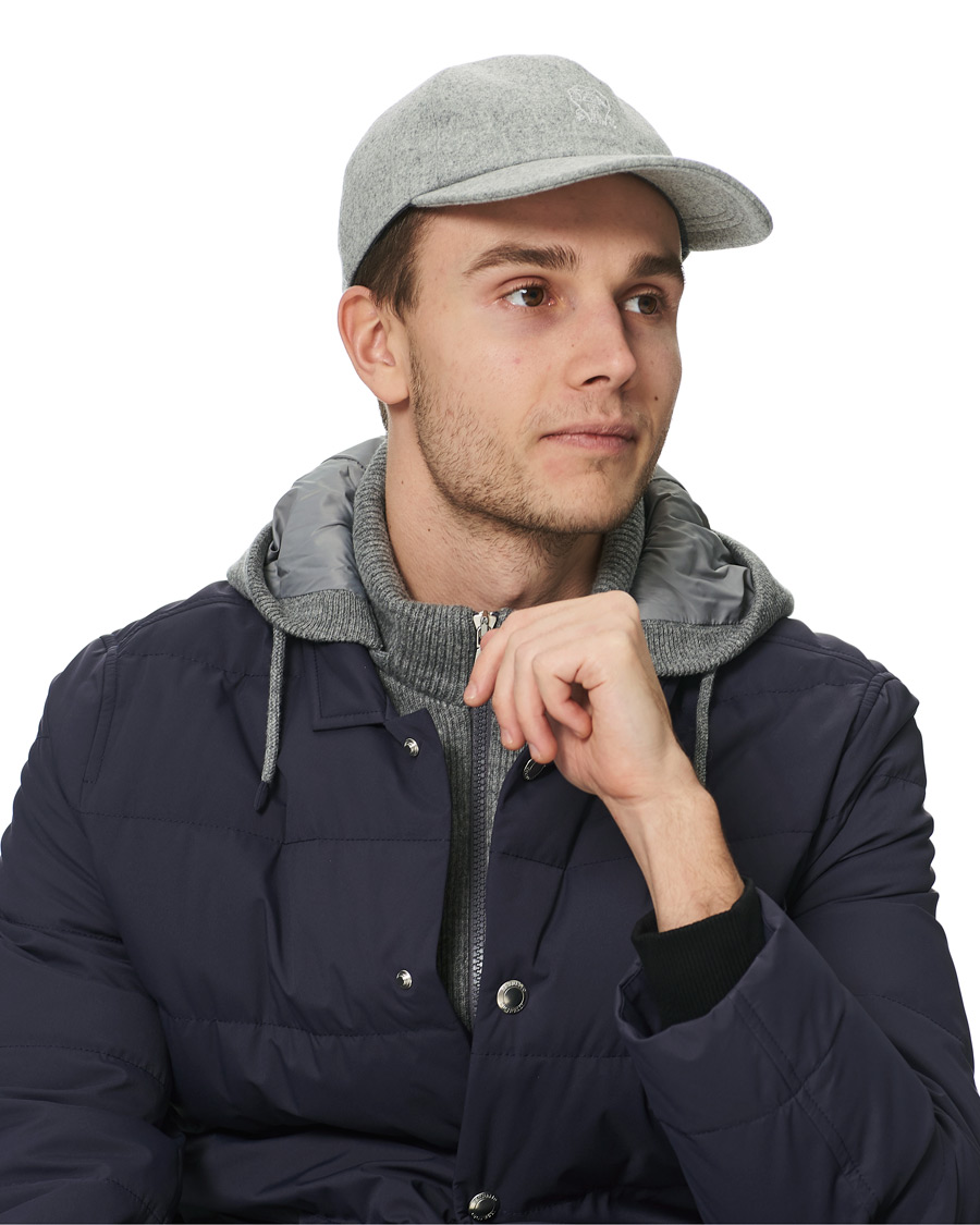 Herre | Brunello Cucinelli Baseball Cap Light Grey | Brunello Cucinelli | Baseball Cap Light Grey