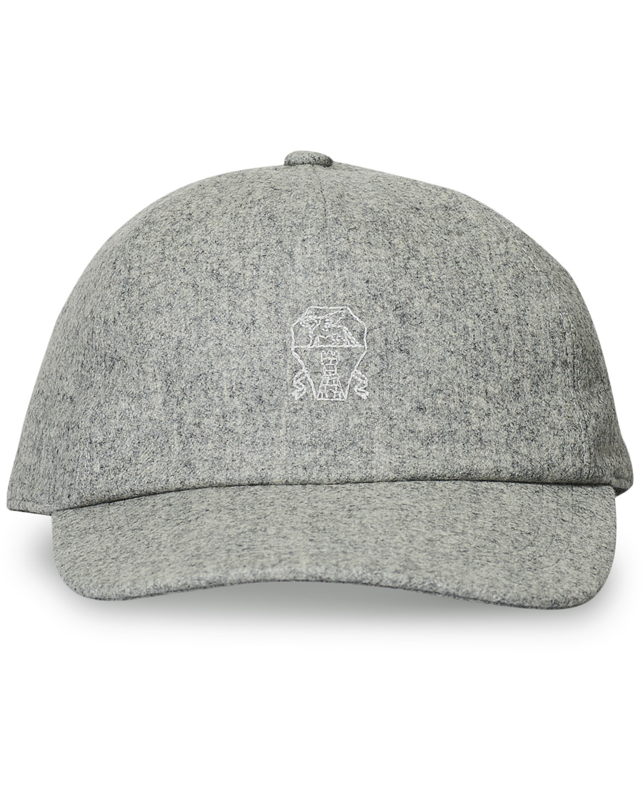 Herre | Brunello Cucinelli Baseball Cap Light Grey | Brunello Cucinelli | Baseball Cap Light Grey
