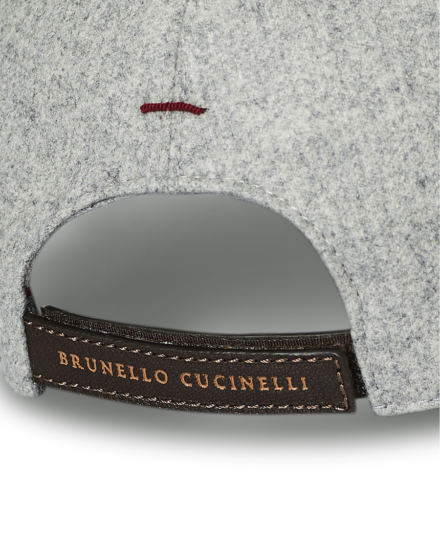 Herre | Brunello Cucinelli Baseball Cap Light Grey | Brunello Cucinelli | Baseball Cap Light Grey