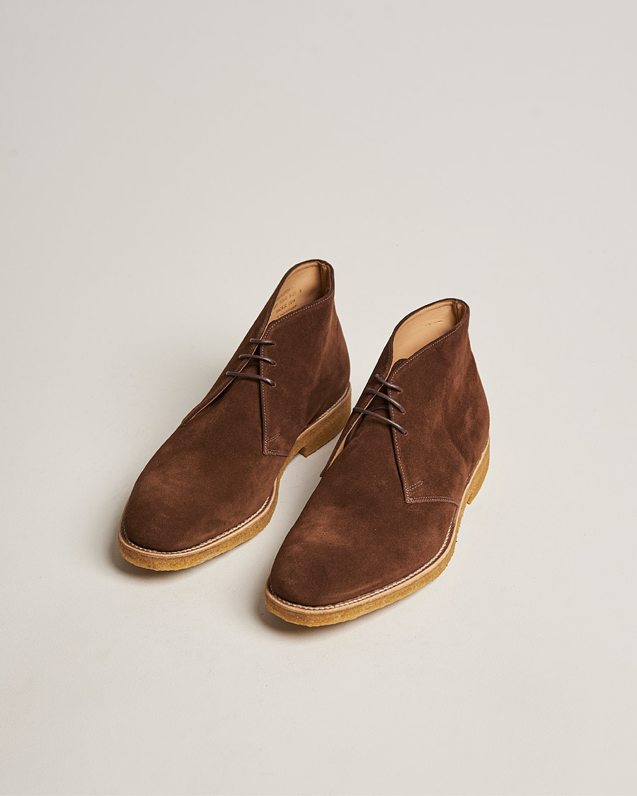 Herre | Sko i mokka | Loake 1880 | Rivington Suede Crepe Sole Chukka Brown