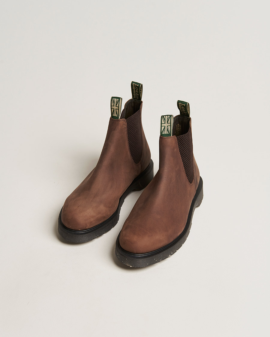 Herre | | Loake Shoemakers | Loake 1880 Mccauley Heat Sealed Chelsea Brown Nubuck