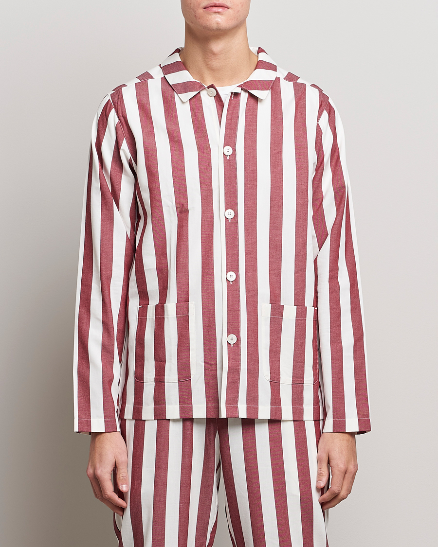 Herre | Loungewear-avdelingen | Nufferton | Uno Striped Pyjama Set Red/White