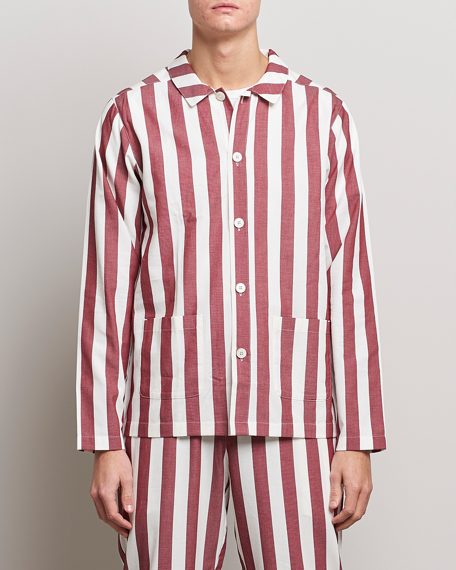 Herre | Til den hjemmekjære | Nufferton | Uno Striped Pyjama Set Red/White