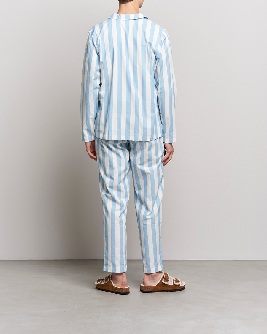 Herre | Pyjamaser og badekåper | Nufferton | Uno Striped Pyjama Set Blue/White