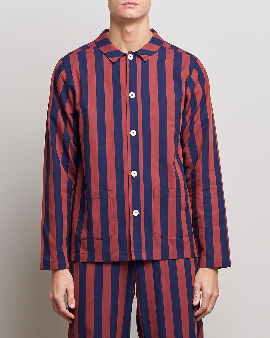 Herre | Livsstil | Nufferton | Uno Striped Pyjama Set Blue/Red